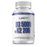 Vitamin D3 5.000 I.E. + Vitamin K2 200mcg 240 Tabletten MK7 Menachinon-7 IE IU