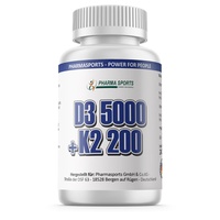 Vitamin D3 5.000 I.E. + Vitamin K2 200mcg 240 Tabletten MK7 Menachinon-7 IE IU