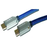 PROTEC.class PHDMI S3 HDMI Kabel 3 m Blau/Schwarz