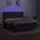 vidaXL Boxspringbett mit Matratze & LED Dunkelbraun 180x200 cm Stoff