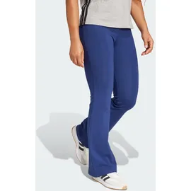 adidas Essentials Small Logo Flared, Leggings - Dark Blue / White - M in Blau DKBLUE/WHITE