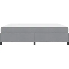 vidaXL Boxspringbett 200 x 200 cm Hellgrau