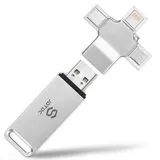 JSL JDTDC 256GB 4-IN-1 Foto-Stick-Sichern-Fur-iPhone/iPad/Android/Computer Universal Speicher-USB-Fur-iPhone-Flash Fotos & Videos iPad-Stick-Speicher Photo-Sticks-Fur-iPhone Externer-für -Handy-iPhone