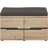 Innostyle Garderobenbank Memphis Holzoptik braun Eiche