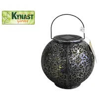 KYNAST GARDEN Solar Laterne Metalloptik 18 x 17 cm inkl. Akku grau