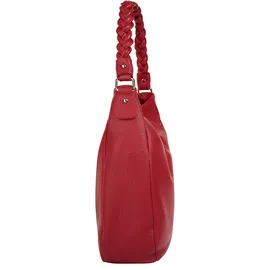 Samantha look Henkeltasche Leder Rot