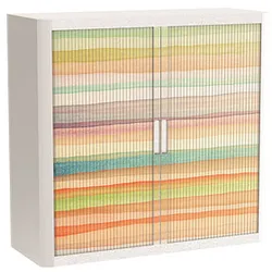 PAPERFLOW easyOffice Colour Rollladenschrank 61636 2 Fachböden 110,0 x 41,5 x 104,0 cm