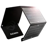 ELECAENTA Faltbar Solar Ladegerät Tragbarer ETFE monokristallinem Solarpanel Type-C PD USB QC3.0 für Outdoor Camping Wasserdicht