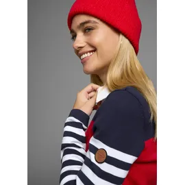 KangaROOS Rundhalspullover in modischer Streifenoptik, grau