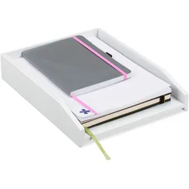 Relaxdays Briefablage weiß DIN A4, 1 St.