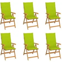 vidaXL Gartenstuhl 71,5 x 71,5 x 100 cm grün 8 St.