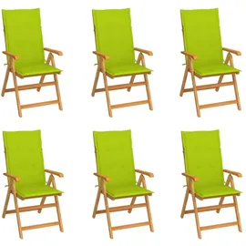 vidaXL Gartenstuhl 71,5 x 71,5 x 100 cm grün 8 St.