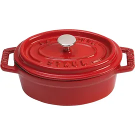 Staub Cocotte 11 cm oval kirschrot