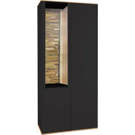 Mäusbacher Vitrine Faro 81 x 42 x 180 cm Anthrazit matt
