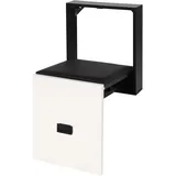 HUOMMGS Wandmontierter Klappstuhl Schuhbank mit Sitzfläche Platzsparender Schuhwechselhocker 36 x 37cm Wandhocker Bis 150KG Versteckter Klappstuhl Multifunktional Schuh Hocker (Schwarz)