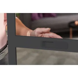 hecht International Fliegengitter mit Aluminiumrahmen 240 x 240 cm Anthrazit