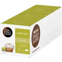 Dolce Gusto Cappuccino/48 Kaffeekapseln/Arabica und Robusta Bohnen/Vollmundig...