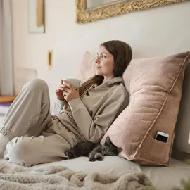 Björn&Schiller Rückenkissen Lesekissen 20 x 70 cm Beige