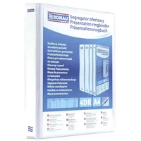 Donau Elektronik DONAU Präsentationsringbuch Präsentationsordner Ringbuch Präsentation/Weiß Ø 50mm,