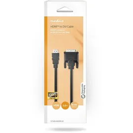 Nedis HDMI-DVI Kabel 2 m Schwarz