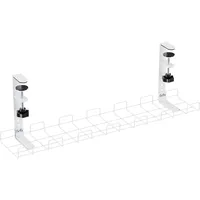 InLine Kabelführungs-Gitter 60cm für Tischmontage mit Schraubklemmen, weiß