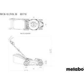 Metabo RM 36-18 LTX BL 36 ohne Akku