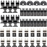 Vevor 50x Sägeblatter Oszillierendes Zubehör Set HCS+Edelstahl Multitool Segmentsägeblatt 1-3/4 Zoll 1-3/8 Zoll 3-1/2 Zoll Multifunktionswerkzeug Zubehör Set