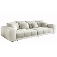 luma-home schönes für dein zuhause luma-home Big-Sofa, Beige Textil, 4-Sitzer, Füllung: Taschenfederkern, Rechteckig, 306x86x134 cm, Wohnzimmer, Sofas / Couches, Sofas, Bigsofas