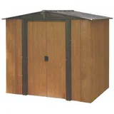 SPACEMAKER Metallgerätehaus Woodlake 6x5 1,94 x 1,51 m braun