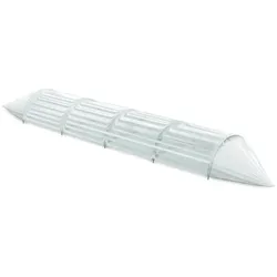 Folientunnel Floo, niedriges Gewächshaus, für Planzenanbau, ca. 240cm