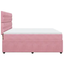 vidaXL Boxspringbett 180 x 200 cm Rosa