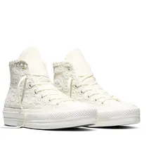 Converse Chuck Taylor All Star Lift Platform Crochet Damen Weiß 40