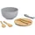 Zeller Salatschüssel Set 4-tlg. Grau