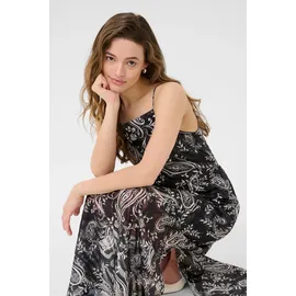 Kaffe Kleid Blusenkleid Schwarz/Weiß 42