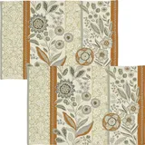 Sander Tischset Loni Stripe 2er-Pack Gobelin Terra-grau Größe 32x48 cm