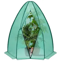 Woltu Gewächshaus Foliengewächshaus 160x180cm, PE halbtransparente Tomatengewächshaus Winterschutz, überwinterungszelt