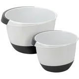 INDA-EXCLUSIV Rührschüssel Set 3,5 & 2,0 Liter - Schüsseln mit Stoppboden