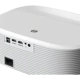 MAXXO LED800, Full HD Beamer – 700 ANSI Lumen, HDR10, 4K, Unterstützung, WiFi, Bluetooth, Dolby Audio, zertifiziertes Netflix, YouTube, Prime Video, Linux (Weiß)