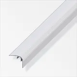 alfer Abschluss-Profil 1 m, 32 x 27 mm Aluminium eloxiert silber