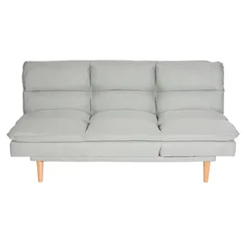 Mendler Schlafsofa HWC-M79, Gästebett Schlafcouch Couch Sofa, Schlaffunktion Liegefläche 180x110cm ~ Stoff/Textil mint-grau