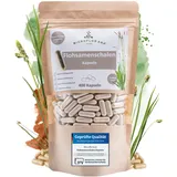 MICROFLORANA® - Flohsamenschalen Kapseln - 400 Kapseln - 3.660 mg hochdosiert je Portion - Laborgeprüfte Qualität - Indischer Flohsamen - Frei von Zusätzen - Psyllium Husk - Leichte Dosierung