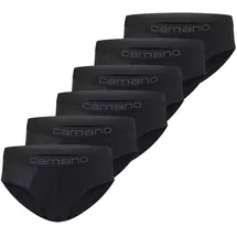 CAMANO Slip Herren 6er Pack schwarz/ grau XXL