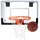 Pure2Improve Fun Hoop Classic, Indoor-Basketballkorb für Kinder, Mini Basketballkorb für Zimmer Inklusive Basketball, Ring, Türhalterung, Rückwand, Netz durchsichtig
