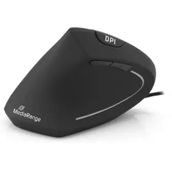 MediaRange Maus optisch schwarz Linkshänder