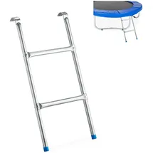 Relaxdays Trampolin Leiter zum Einhängen Blau/Silber 76 cm x 38 cm x 6 cm