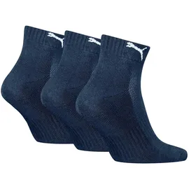 Puma Cushioned Quarter Socken 3 Paar Blau 43-46