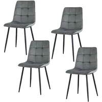 Hti-Living Stuhl Mesa Velvet 4er-Set