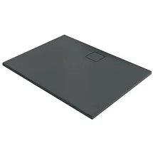 Hüppe Duschwanne Hüppe EasyFlat 1200 x 52 x 800 mm, Mineralguss, Ablauf lange Seite, anthrazit matt - EF0104128