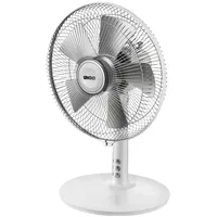 Unold Silverline 25 cm Tischventilator Weiß/Silber