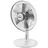 25 cm Tischventilator Weiß/Silber